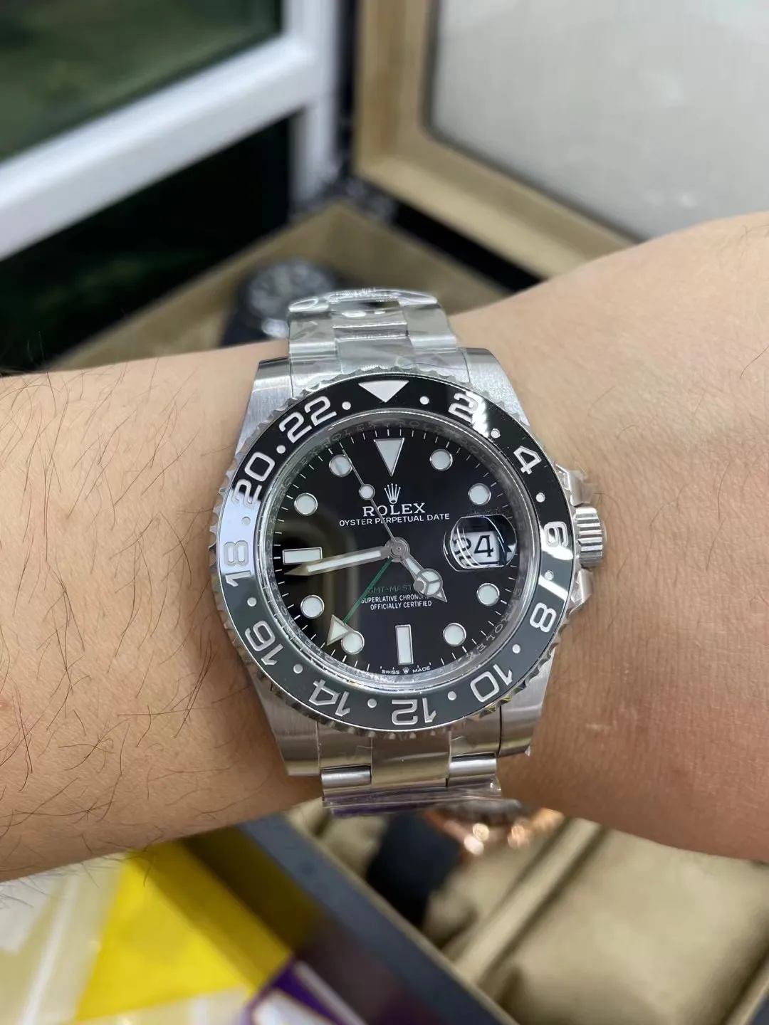 Clean Factory GMT-Master II 126710GRNR Bruce Wayne Black & Gray Ceramic Bezel 904L Oystersteel Oyster Strap DD3285 Movement – Clean Factory Watch | The Best Super Clone Watches Store in China photo 8