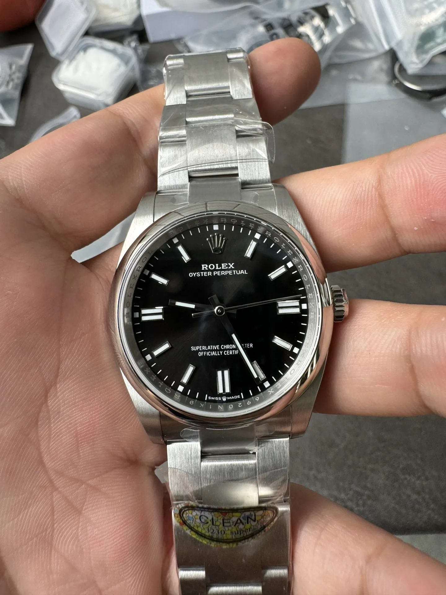 Clean Factory Rolex Oyster Perpetual 126000 36mm 904L Steel Black Dial VR3230 Movement – Clean Factory Watch | The Best Super Clone Watches Store in China