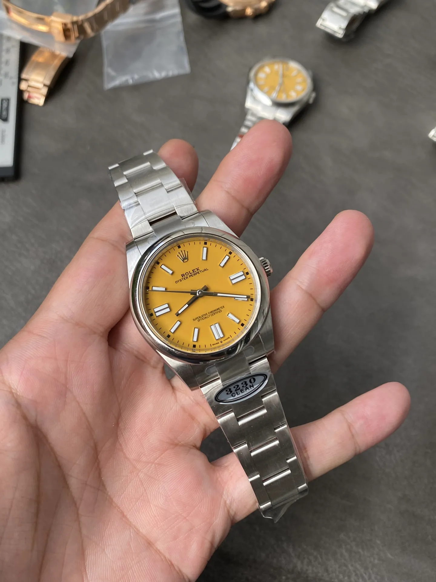 Clean Factory Rolex Oyster Perpetual 126000 36mm Yellow Dial 904L Steel VR3230 Movement – Clean Factory Watch | The Best Super Clone Watches Store in China photo 5