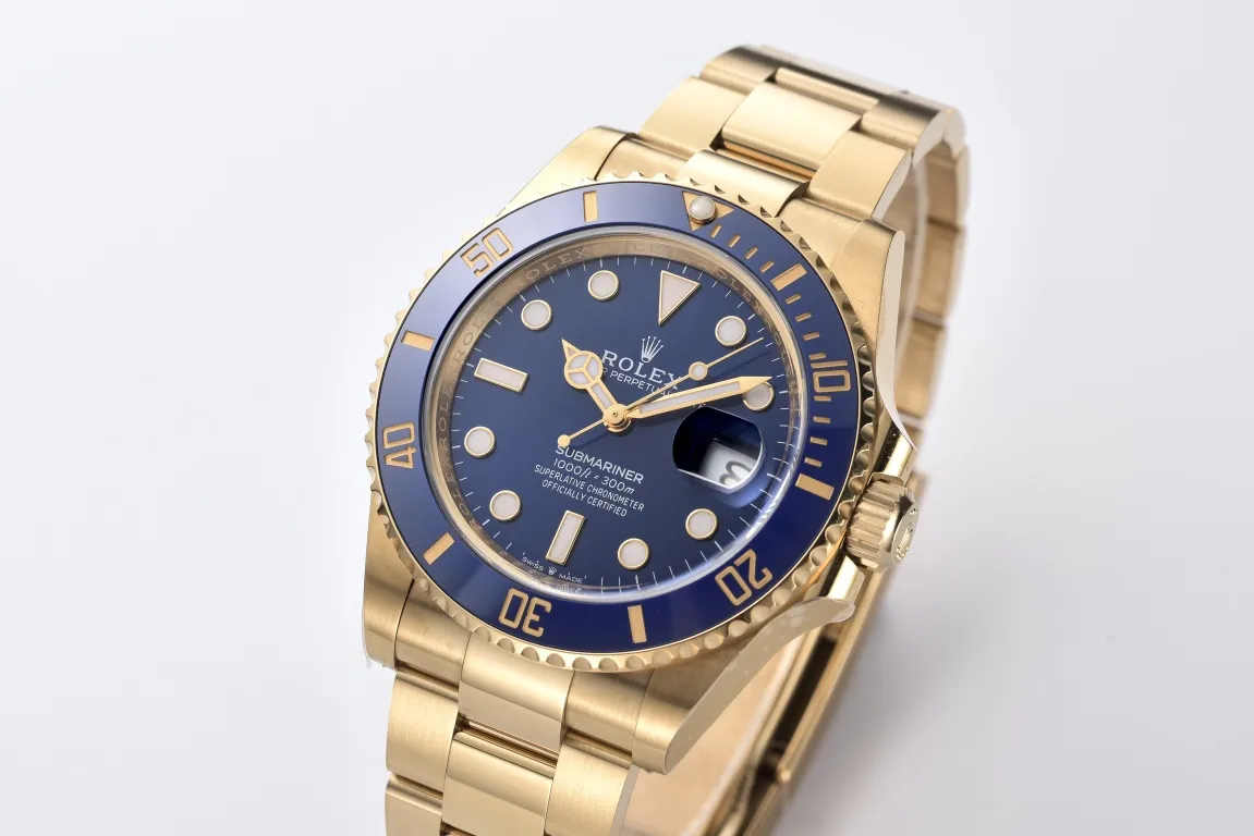 Clean Factory Rolex Submariner 126618LB 41mm Blue Dial & Ceramic Bezel Full Yellow Gold Plated Case & Oyster Bracelet SH3235 Movement – Clean Factory Watch | The Best Super Clone Watches Store in China photo 4