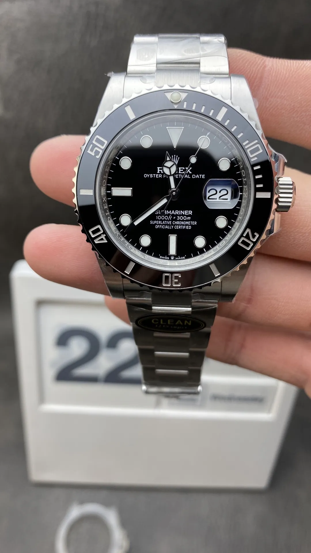 Clean Factory Rolex Submariner Date 126610LN 41mm Black Dial Black Ceramic Bezel 904L Steel Case & Bracelet VR3235 Movement – Clean Factory Watch | The Best Super Clone Watches Store in China