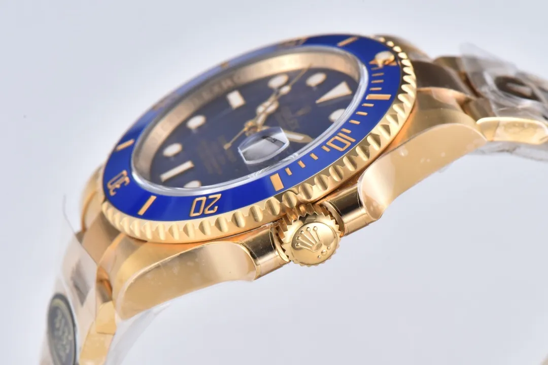 Clean Factory Submariner 116618LB 40mm Blue Dial & Ceramic Bezel Full Yellow Gold Plated Case & Oyster Bracelet VS3135 Movement – Clean Factory Watch | The Best Super Clone Watches Store in China photo 4