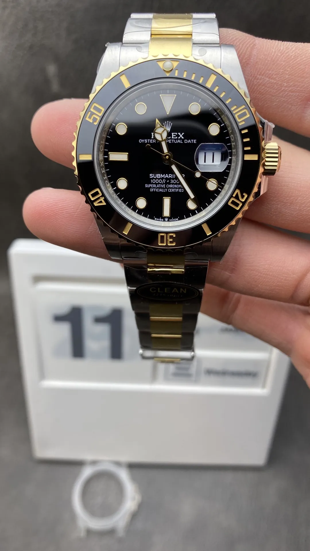 Clean Factory Submariner 126613LN Black Dial Black Ceramic Bezel 41mm 904 Steel Case Two Tone Yollow Gold & Steel Oyster Bracelet VR3235 Movement – Clean Factory Watch | The Best Super Clone Watches Store in China