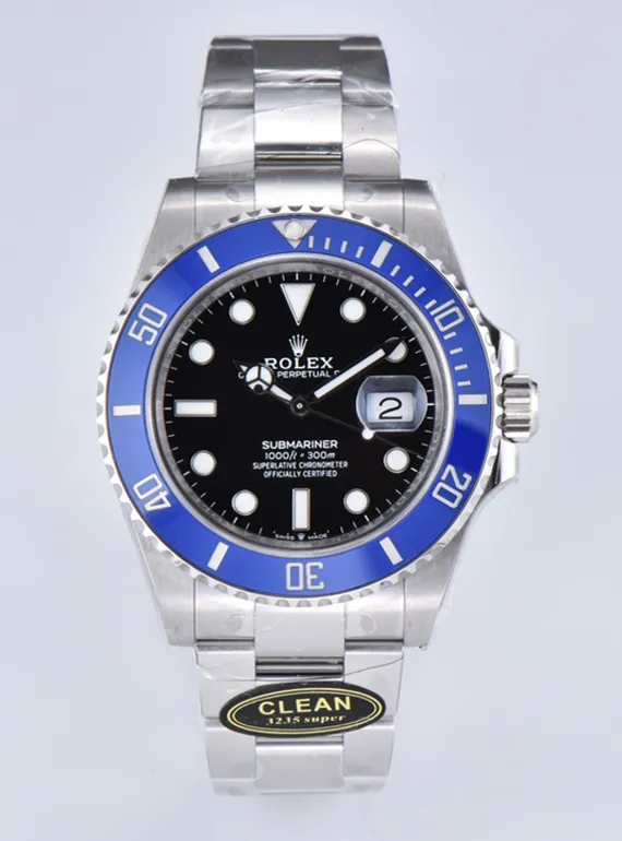 Clean Factory Submariner 126619LB 41mm Smurf Cookie Monster Blue Bezel Black Dial Superclone 3235 Movement – Clean Factory Watch | The Best Super Clone Watches Store in China