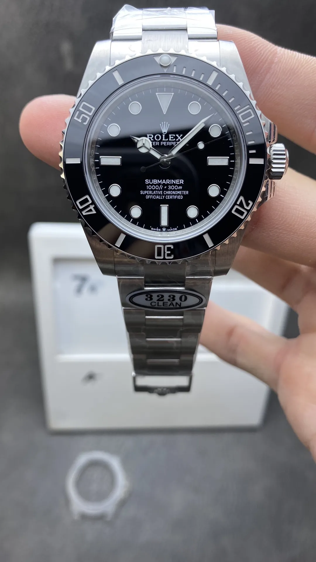 Clean Factory Submariner No Date 124060 41mm Black Dial 904L Steel CF Rolex Sub No Date Super Clone 3230 Movement – Clean Factory Watch | The Best Super Clone Watches Store in China