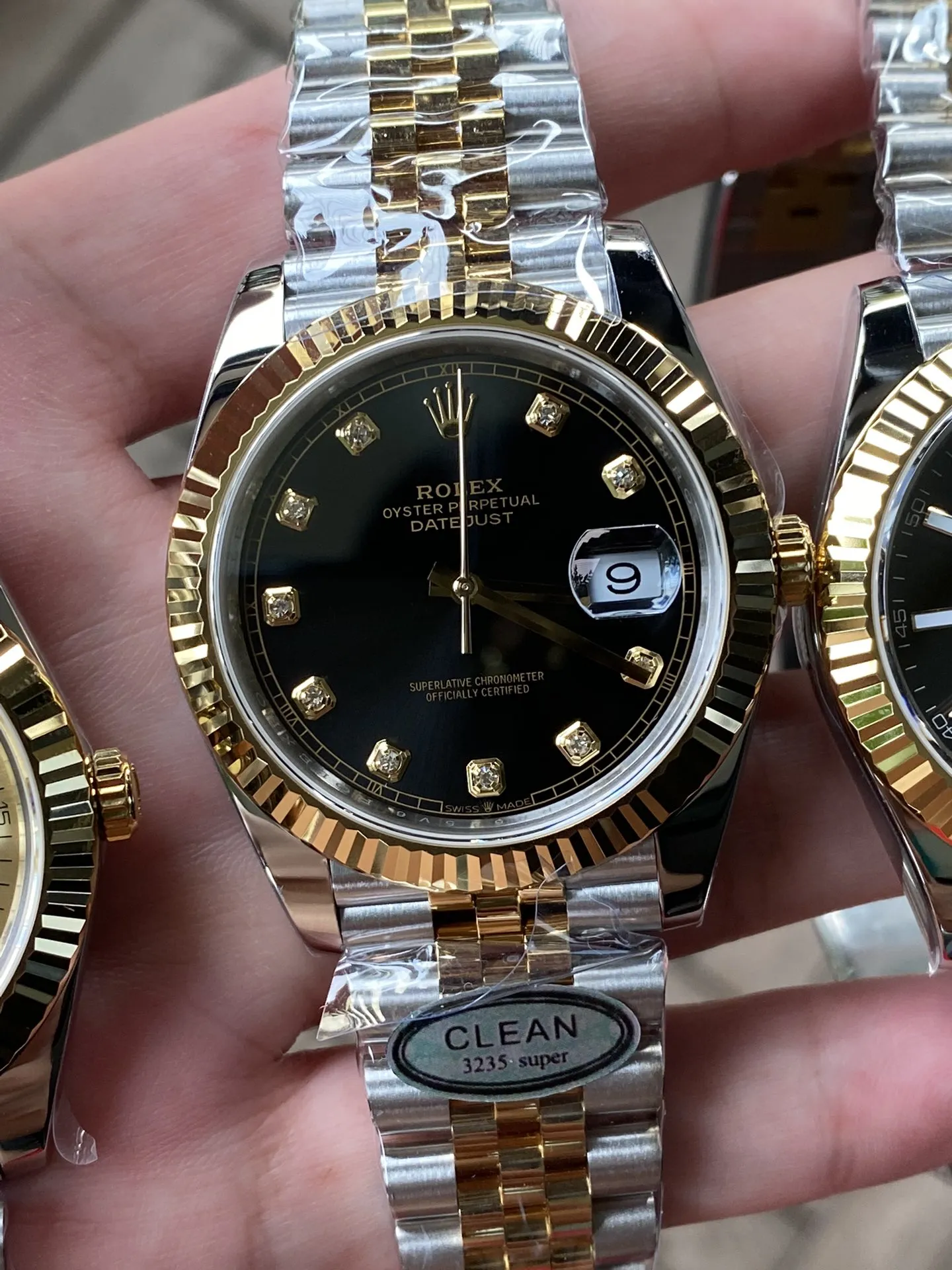 Clean Factory Watch Datejust 36 126233 Black Dial Diamond Hour Markers Yellow Gold Bezel Two Tone Jubilee Bracelet 3235 Caliber – Clean Factory Watch | The Best Super Clone Watches Store in China photo 13