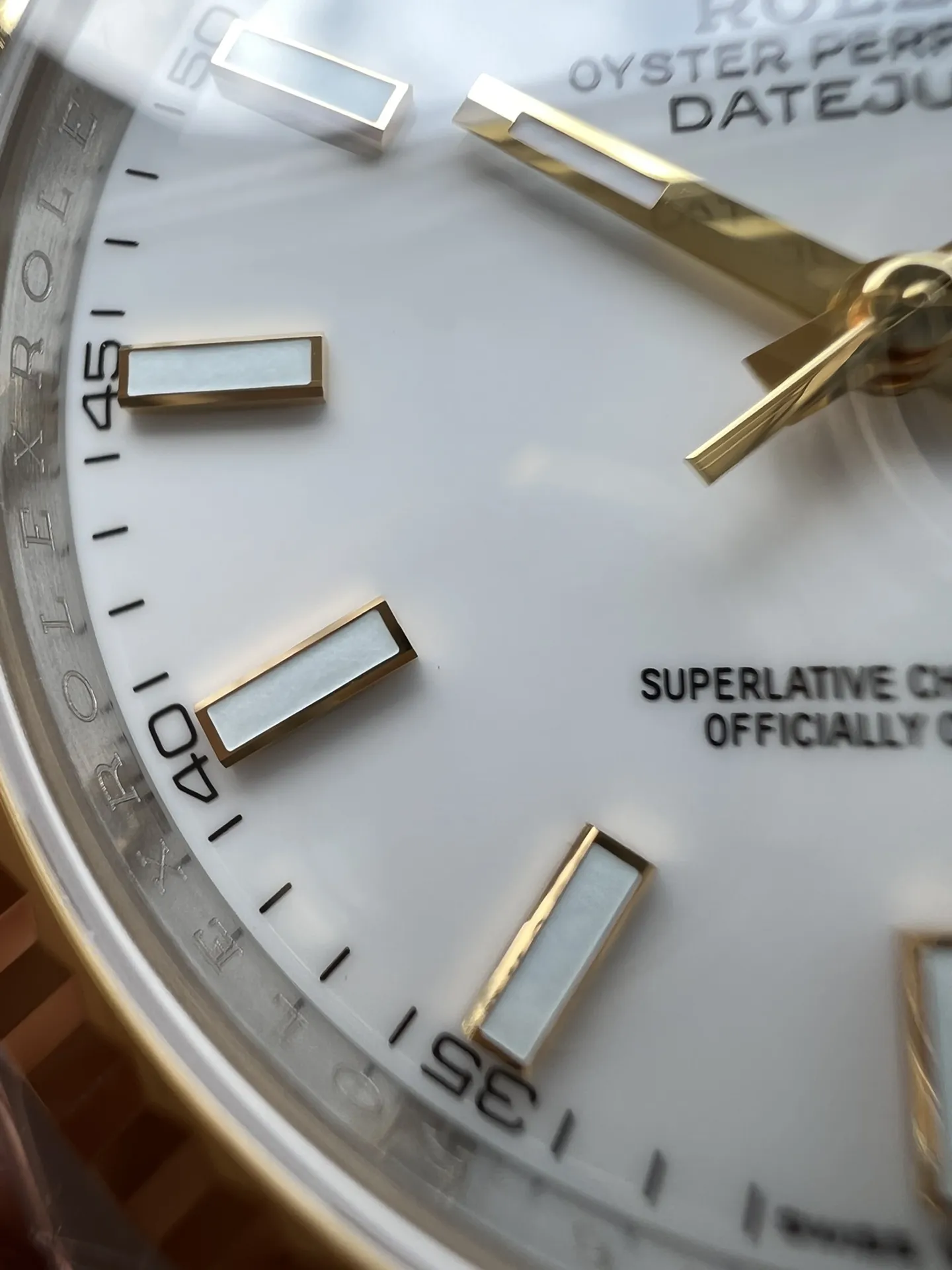 Clean Factory Watch Datejust 41mm M126333-0015 White Dial Yellow Gold and Steel Oyster Bracelet SH3235 Movement – Clean Factory Watch | The Best Super Clone Watches Store in China photo 5
