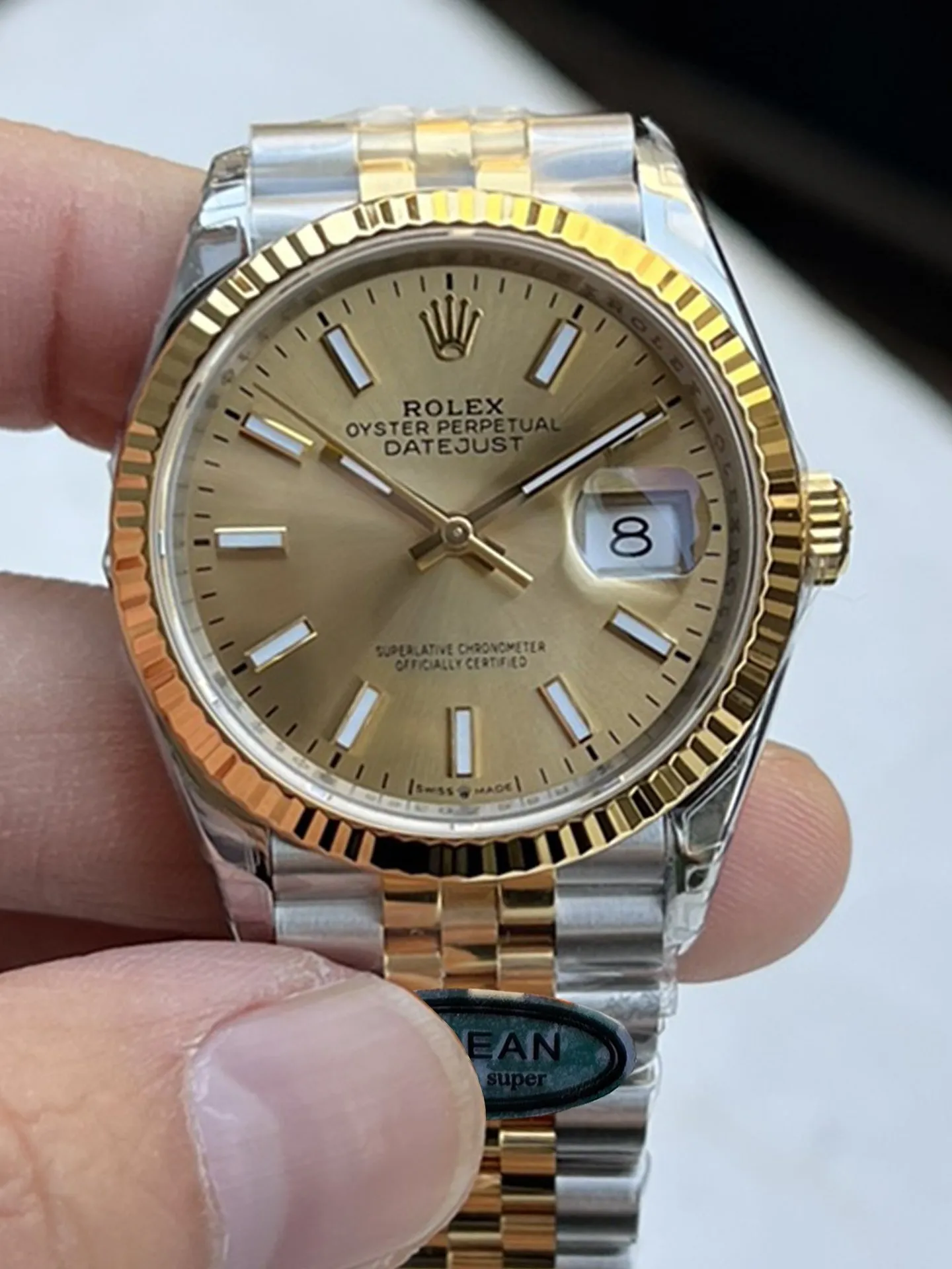Clean Factory Watch Datejust 41mm Ref 126333 Oystersteel and Yellow Gold Black Dial with Diamonds Indexes Super Clone 3235 Movement – Clean Factory Watch | The Best Super Clone Watches Store in China
