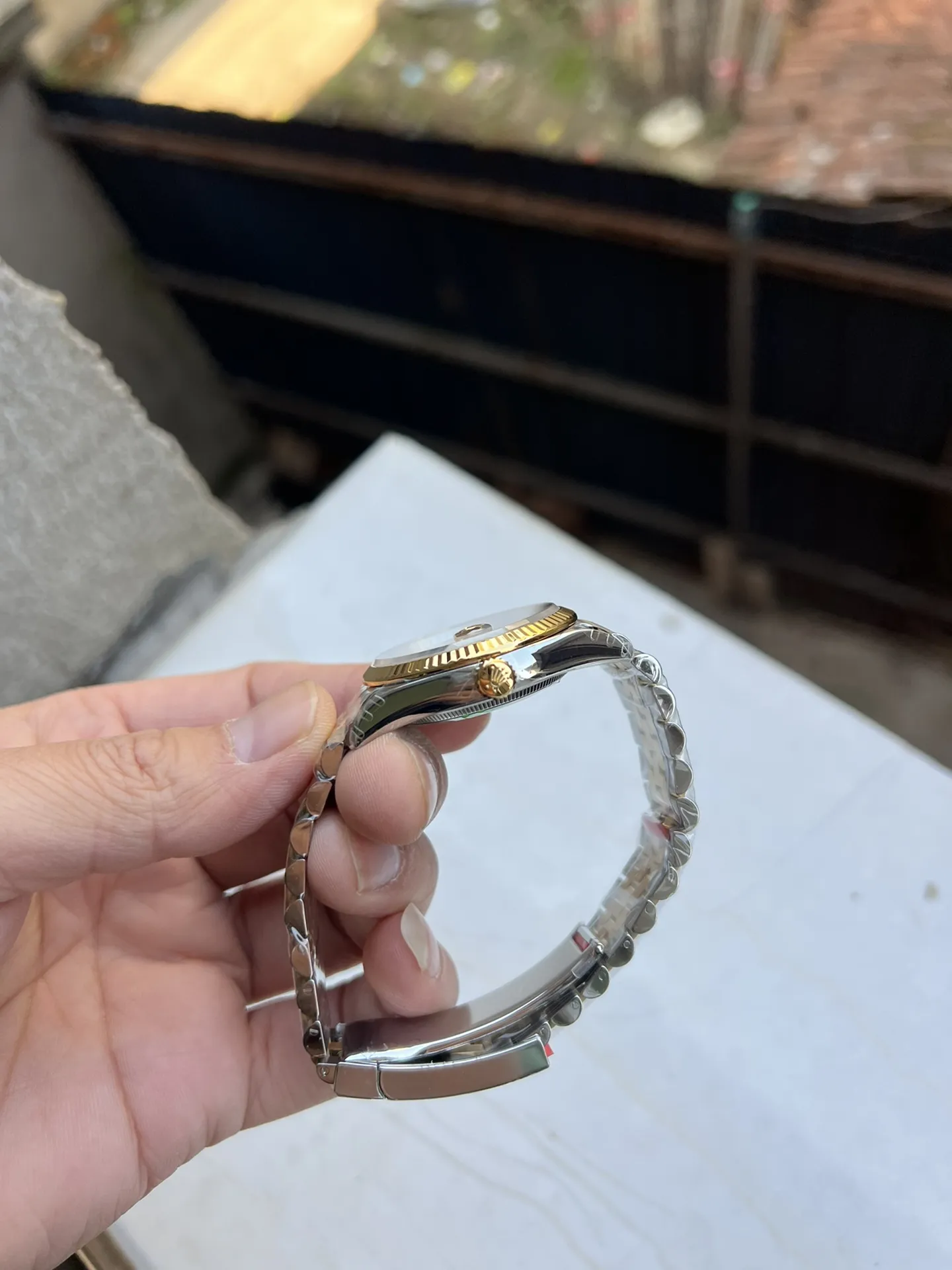 Clean Factory Watch Datejust 41mm Ref 126333 Oystersteel and Yellow Gold Black Dial with Diamonds Indexes Super Clone 3235 Movement – Clean Factory Watch | The Best Super Clone Watches Store in China photo 6