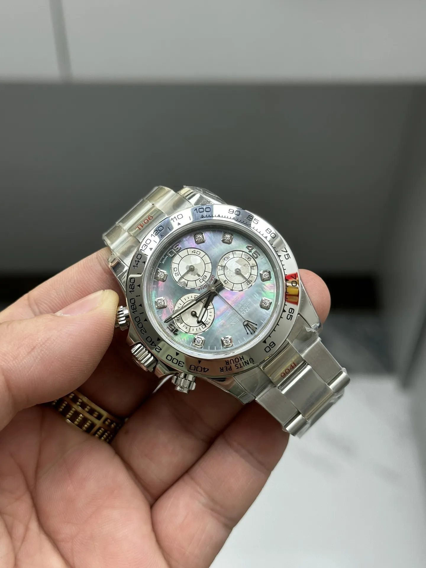 Clean Factory Watch Daytona 116509 Black Mother of Pearl Dial Diamond Hors Markers SuperClone 4130 Movement – Clean Factory Watch | The Best Super Clone Watches Store in China photo 8