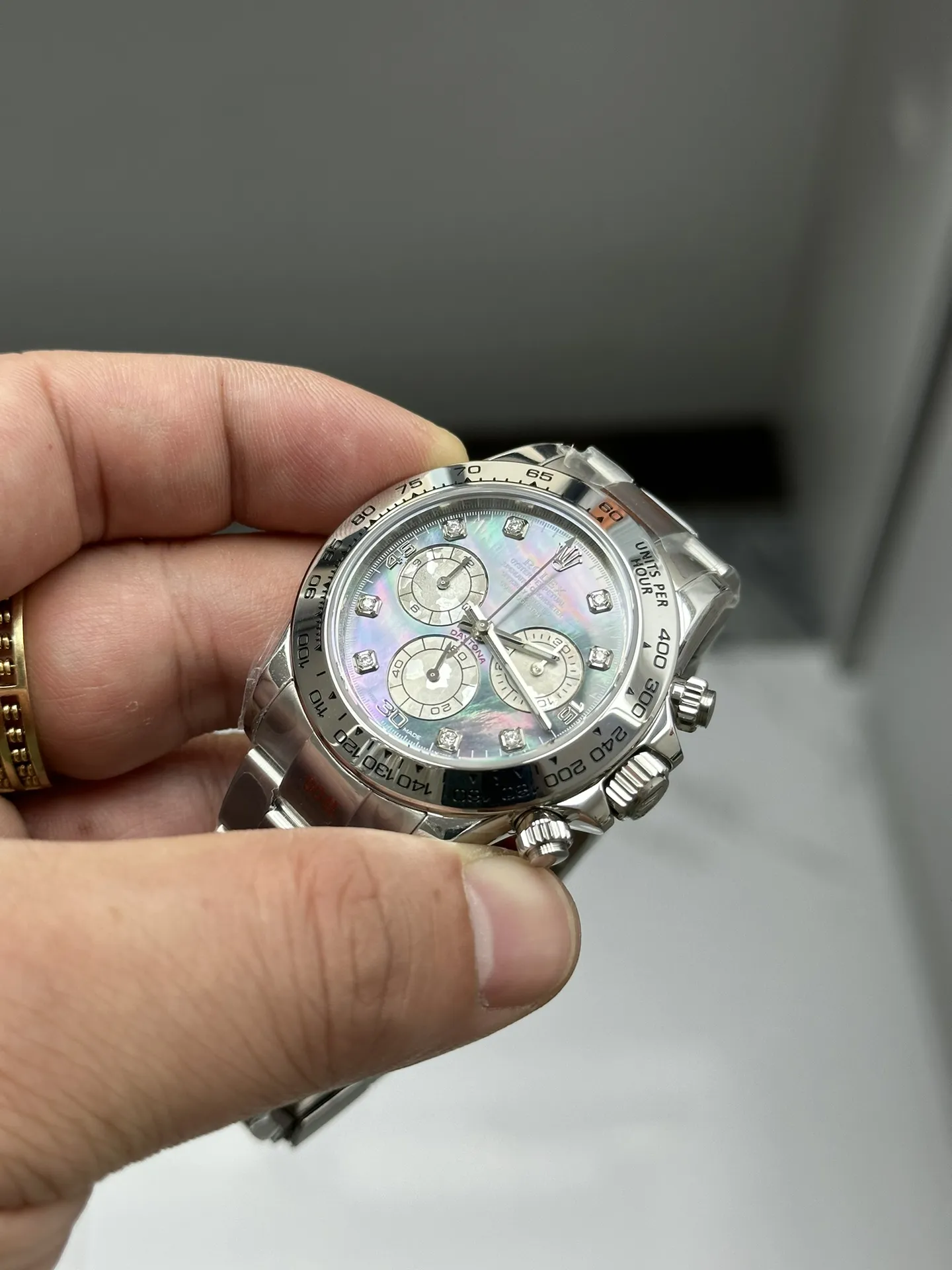 Clean Factory Watch Daytona 116509 Black Mother of Pearl Dial Diamond Hors Markers SuperClone 4130 Movement – Clean Factory Watch | The Best Super Clone Watches Store in China photo 10