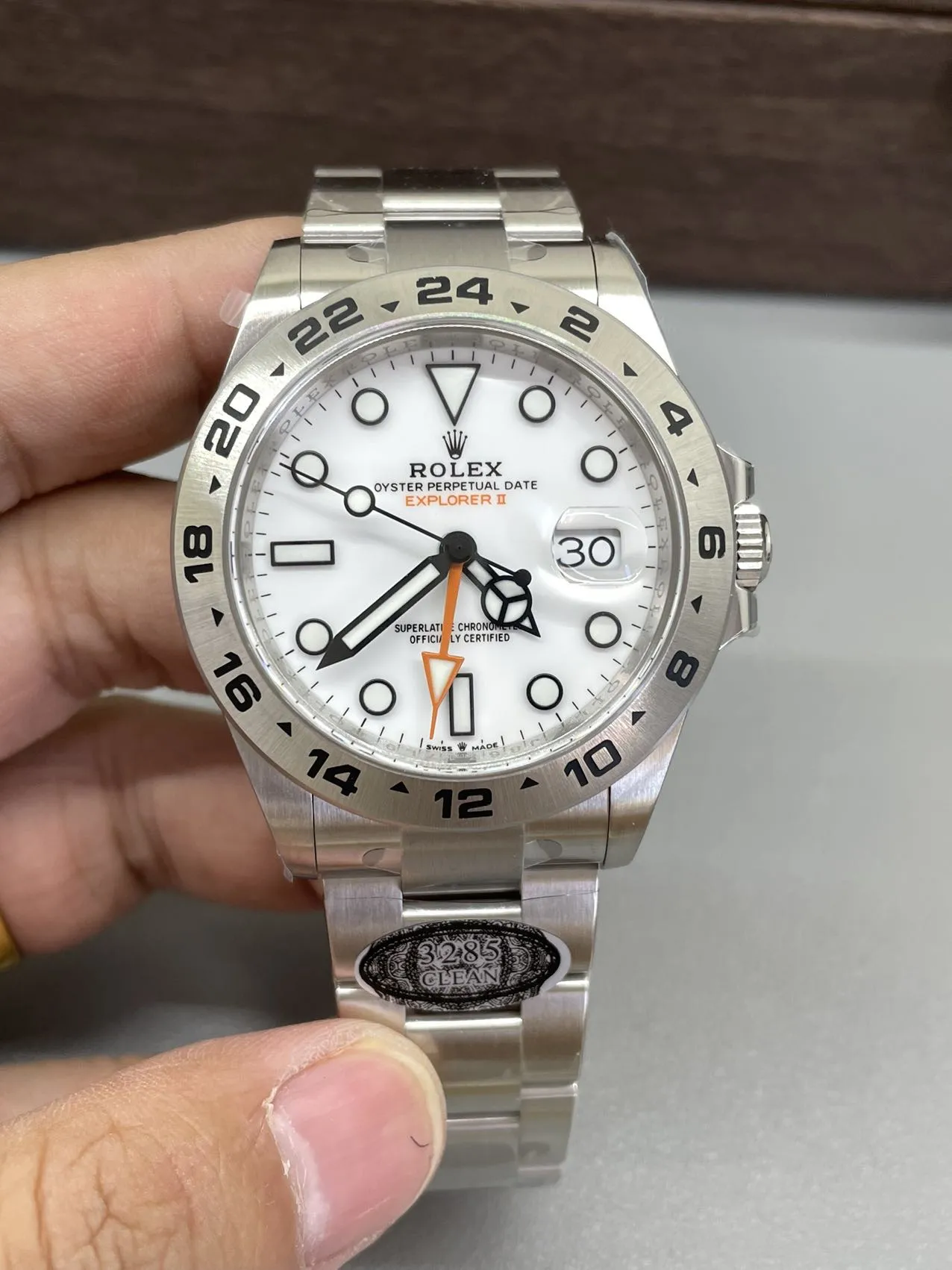 Clean Factory Watch Explorer II 226570 White Dial 904L Steel GMT Orange Arrow-shaped Hand DanDong 3285 Movement – Clean Factory Watch | The Best Super Clone Watches Store in China