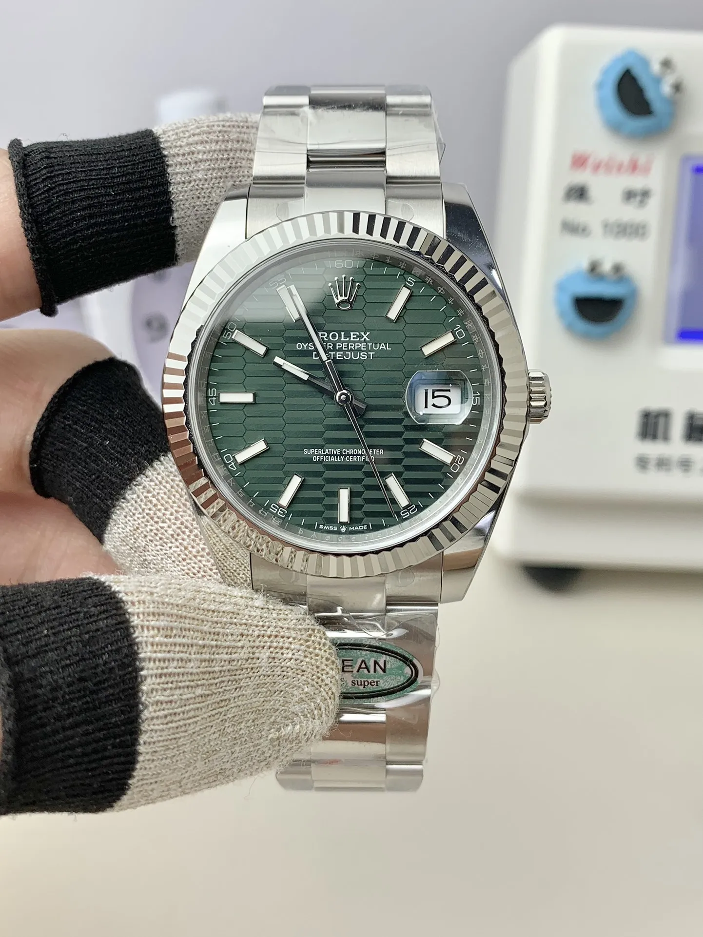 Clean Factory Watch Rolex Datejust 41 M126334-0029 Green Fluted Motif Dial Fluted Bezel 904L Steel Material Oyster Bracelet SH3235 Cabiler – Clean Factory Watch | The Best Super Clone Watches Store in China photo 2