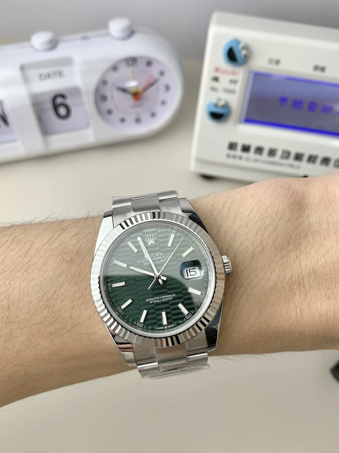 Clean Factory Watch Rolex Datejust 41 M126334-0029 Green Fluted Motif Dial Fluted Bezel 904L Steel Material Oyster Bracelet SH3235 Cabiler – Clean Factory Watch | The Best Super Clone Watches Store in China photo 7