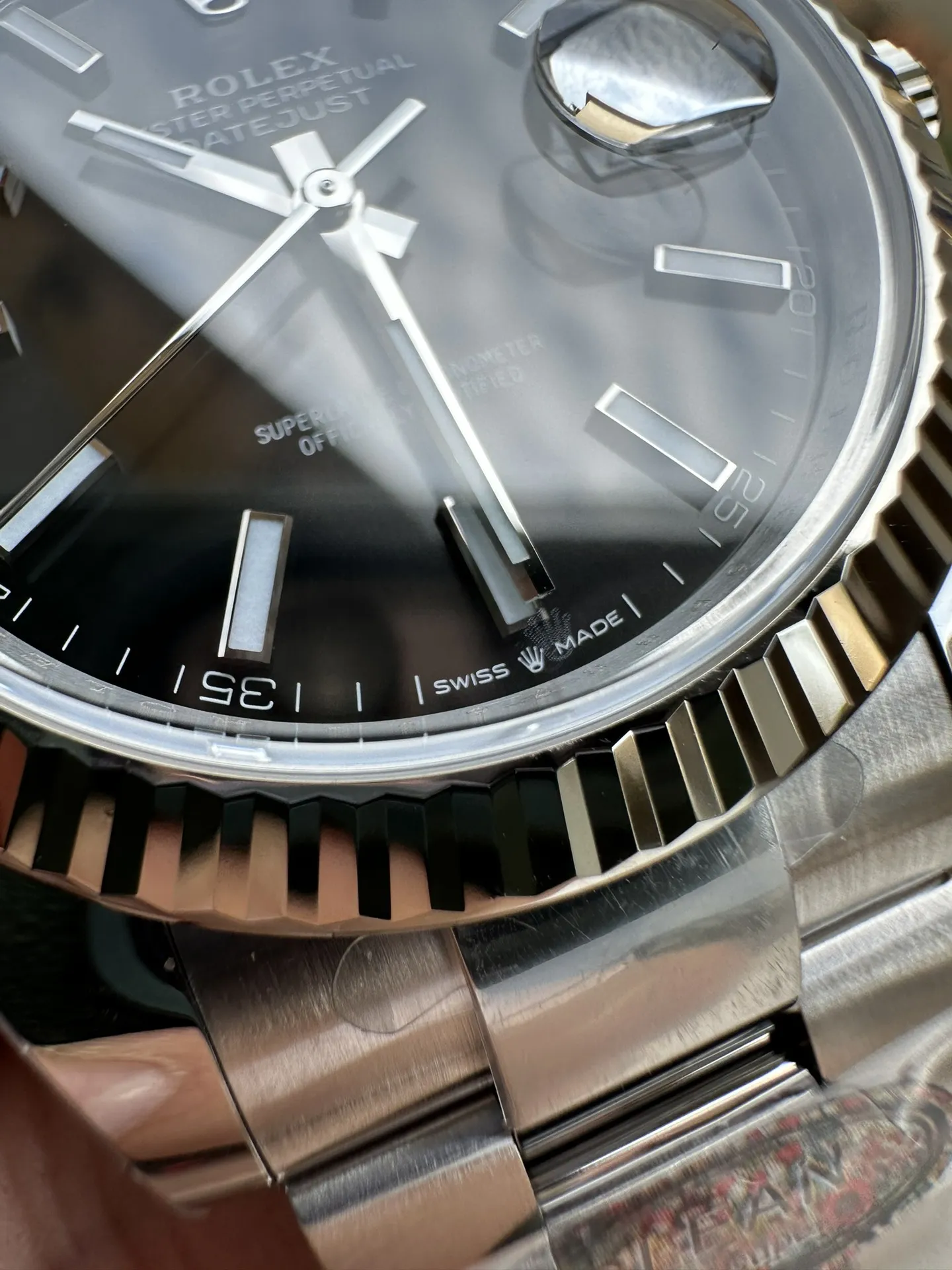 Clean Factory Watch Rolex Datejust 41mm 126334 Black Dial Fluted Bezel Luminous Hour Markers Oyster Bracelet SH3235 Movement – Clean Factory Watch | The Best Super Clone Watches Store in China photo 5