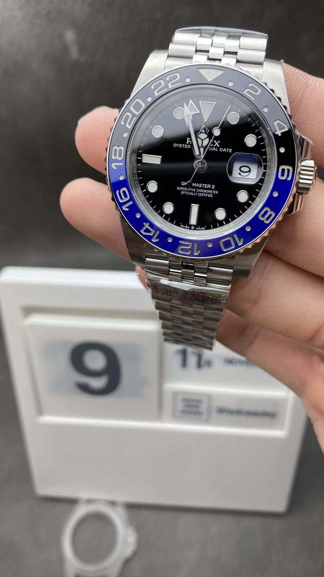 Clean Factory Watch Store Rolex Batgirl GMT-Master II 126710BLNR Black Dial Blue & Black Ceramic Bezel 904L Steel Jubilee Bracelet SA3285 Movement – Clean Factory Watch | The Best Super Clone Watches Store in China