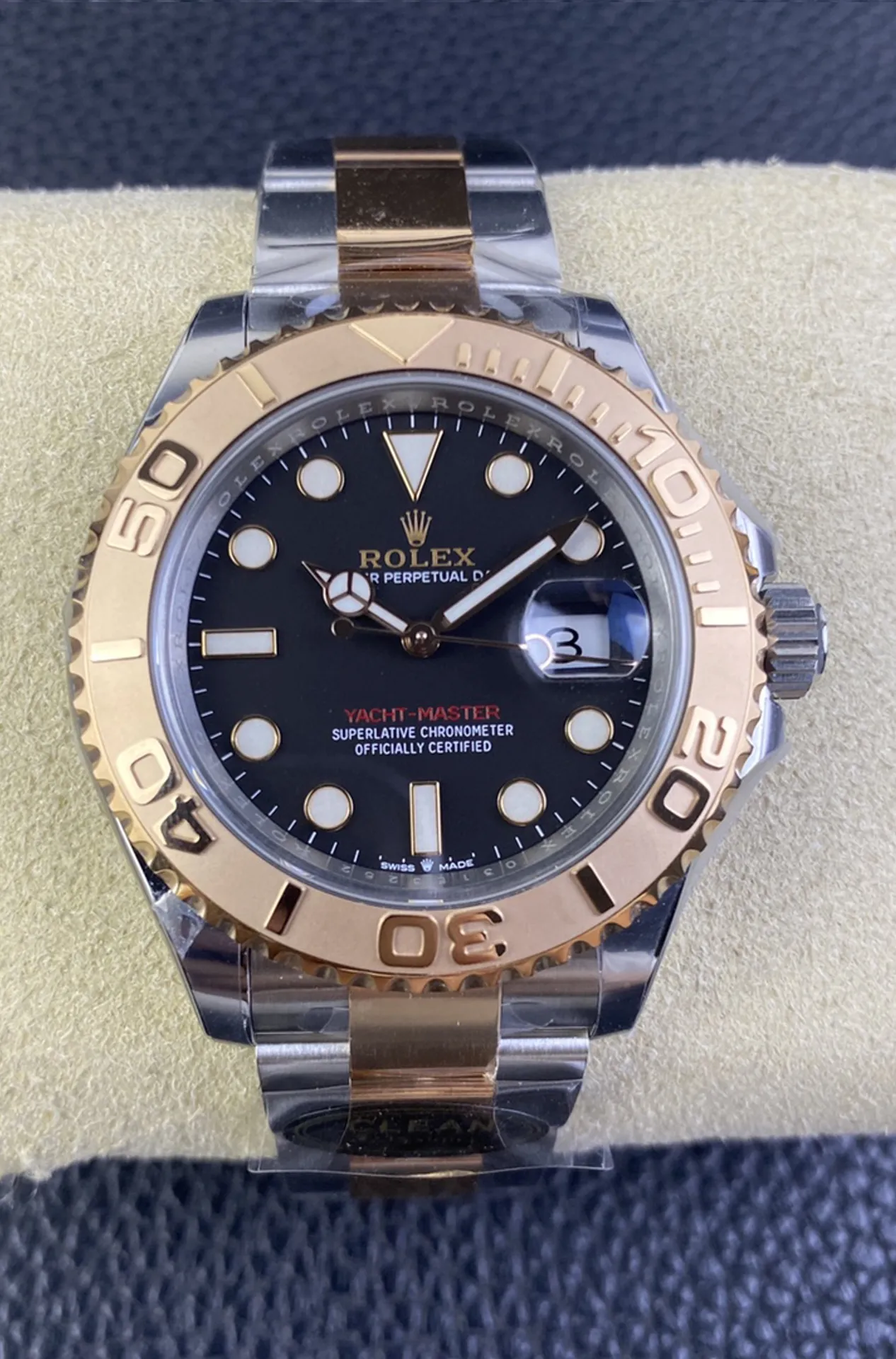 Clean Factory Watch Yacht Master 40 126621 Black Dial Oystersteel and Everose Gold with Oyster Bracelet Super Clone 3235 Movement – Clean Factory Watch | The Best Super Clone Watches Store in China