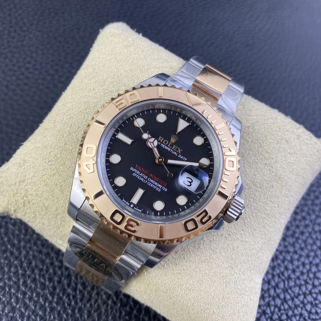 Clean Factory Watch Yacht Master 40 126621 Black Dial Oystersteel and Everose Gold with Oyster Bracelet Super Clone 3235 Movement – Clean Factory Watch | The Best Super Clone Watches Store in China photo 4