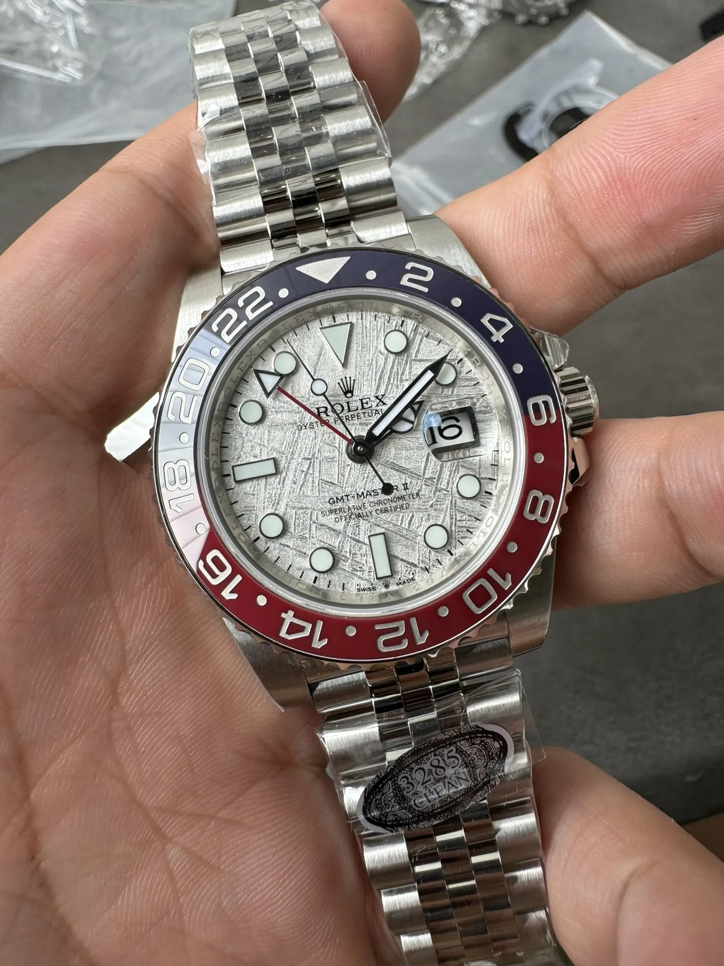 Clean Factory Watches GMT-Master II 126719 BLRO Blue & Red Ceramic Bezel Meteorite Dial Deep Sapphire Crystal DD3285 – Clean Factory Watch | The Best Super Clone Watches Store in China