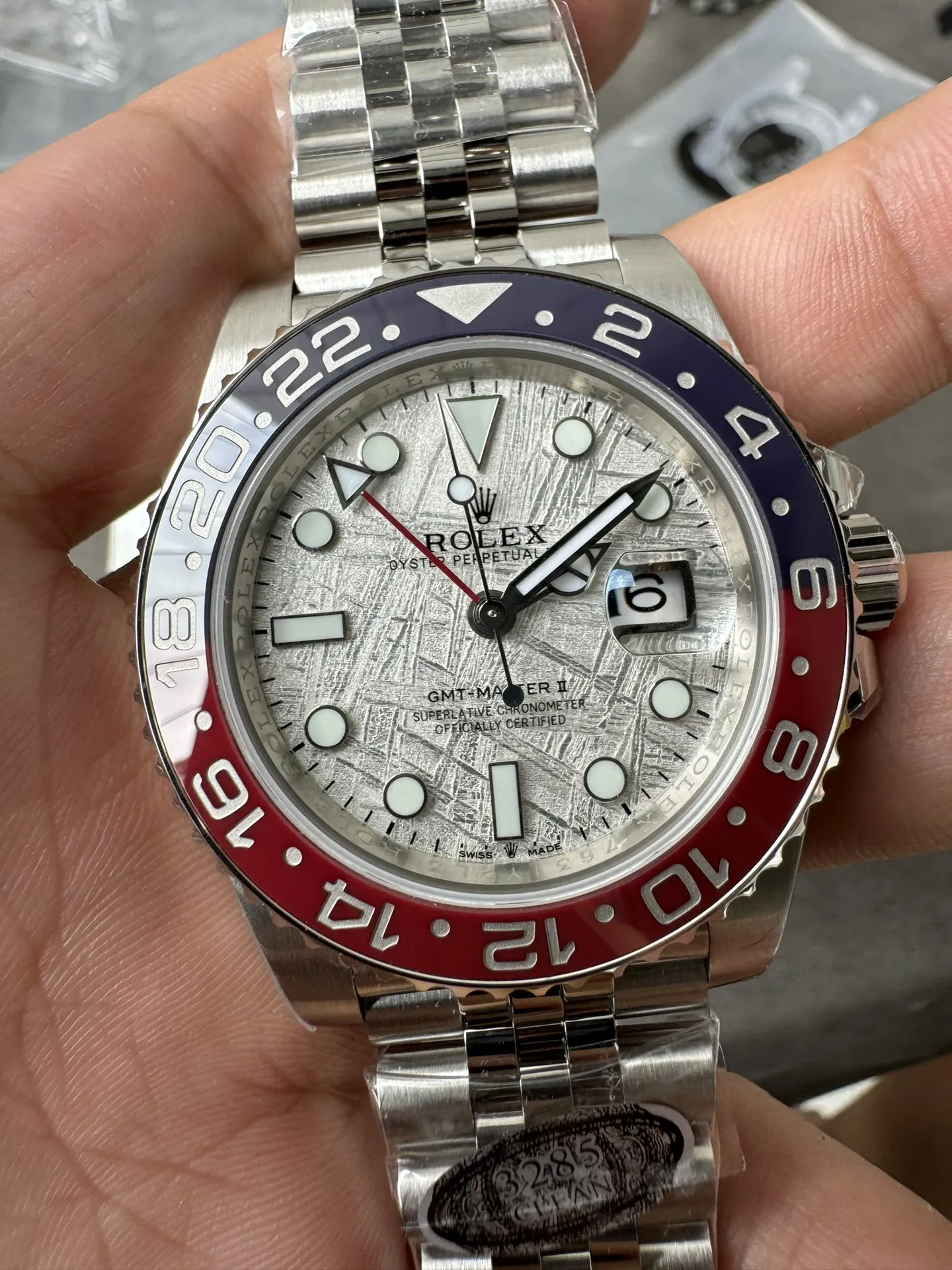 Clean Factory Watches GMT-Master II 126719 BLRO Blue & Red Ceramic Bezel Meteorite Dial Deep Sapphire Crystal DD3285 – Clean Factory Watch | The Best Super Clone Watches Store in China photo 4