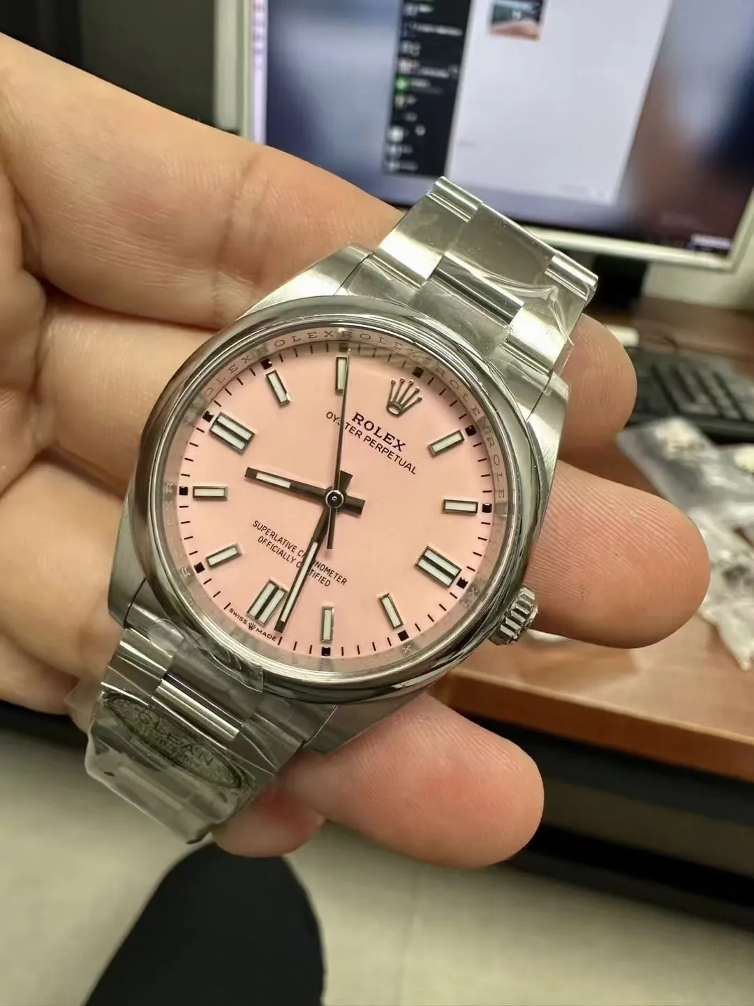Clean Factory Watches Oyster Perpetual 126000 CF OP 36mm 904L Steel Pink Dial VR3230 Movement – Clean Factory Watch | The Best Super Clone Watches Store in China photo 3