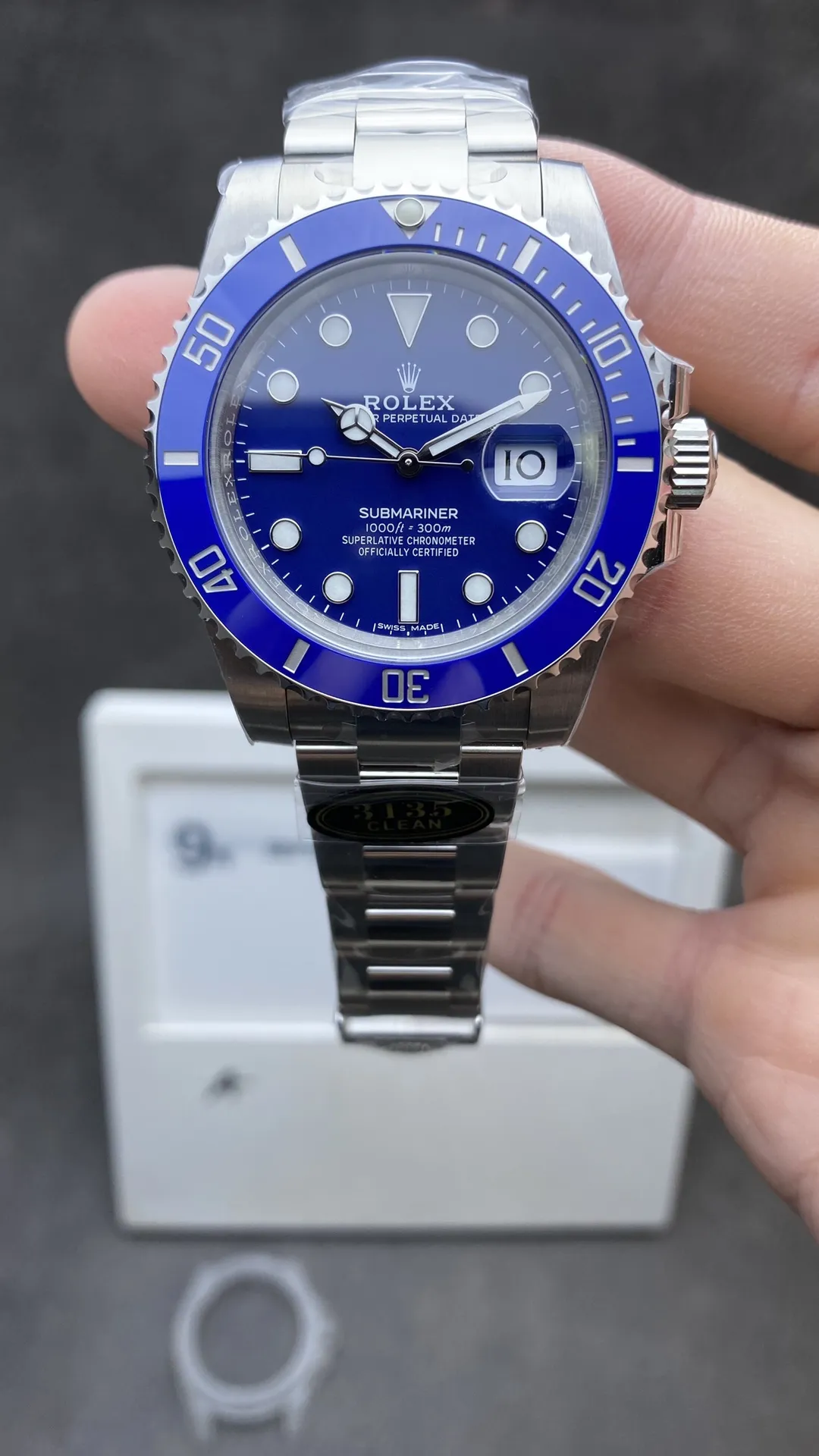 Clean Factory Watches Submariner Smurf 116619LB 40mm Blue Dial & Ceramic Bezel 904L Steel Case & Bracelet VS3135 Movement – Clean Factory Watch | The Best Super Clone Watches Store in China