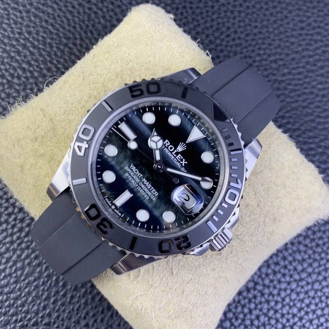 Clean Factory Yacht-Master 226659 42mm Falcon’s Eye Dial Oystersteel Case 3D Black Ceramic Bezel Oysterflex Strap SH3235 Movement – Clean Factory Watch | The Best Super Clone Watches Store in China photo 4