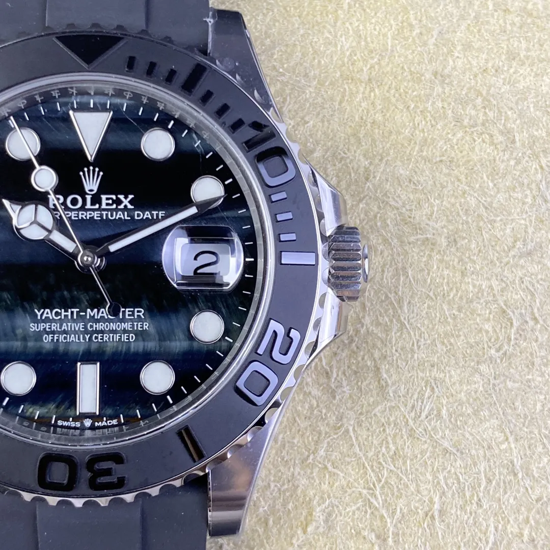 Clean Factory Yacht-Master 226659 42mm Falcon’s Eye Dial Oystersteel Case 3D Black Ceramic Bezel Oysterflex Strap SH3235 Movement – Clean Factory Watch | The Best Super Clone Watches Store in China photo 6