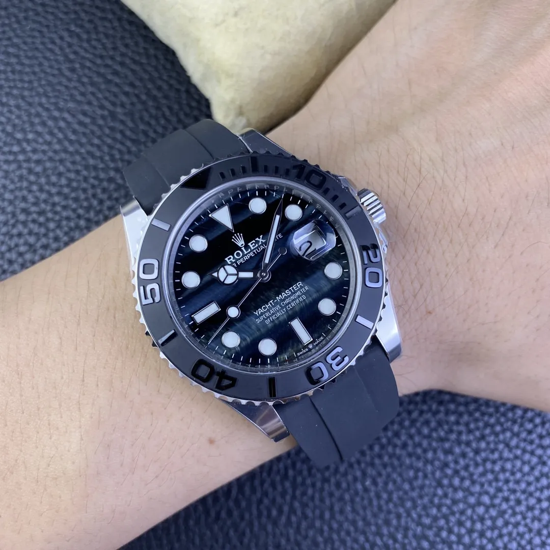 Clean Factory Yacht-Master 226659 42mm Falcon’s Eye Dial Oystersteel Case 3D Black Ceramic Bezel Oysterflex Strap SH3235 Movement – Clean Factory Watch | The Best Super Clone Watches Store in China photo 11