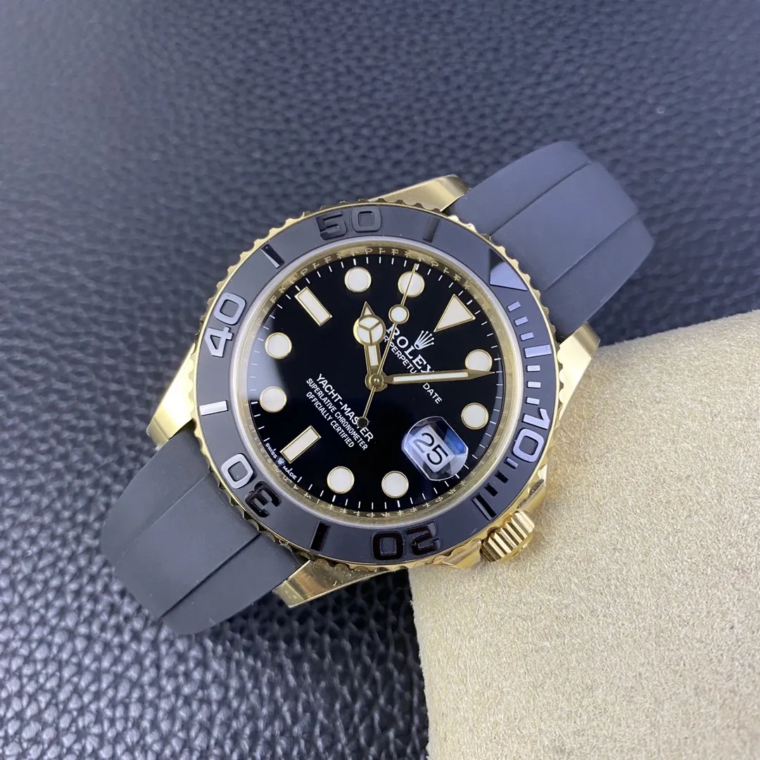 Clean Factory Yacht-Master 42mm 226658 Yellow Gold Case 3D Black Ceramic Bezel Oysterflex Strap SuerClone 3235 Movement – Clean Factory Watch | The Best Super Clone Watches Store in China photo 5