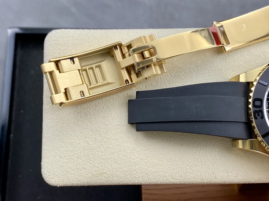 Clean Factory Yacht-Master 42mm 226658 Yellow Gold Case 3D Black Ceramic Bezel Oysterflex Strap SuerClone 3235 Movement – Clean Factory Watch | The Best Super Clone Watches Store in China photo 12