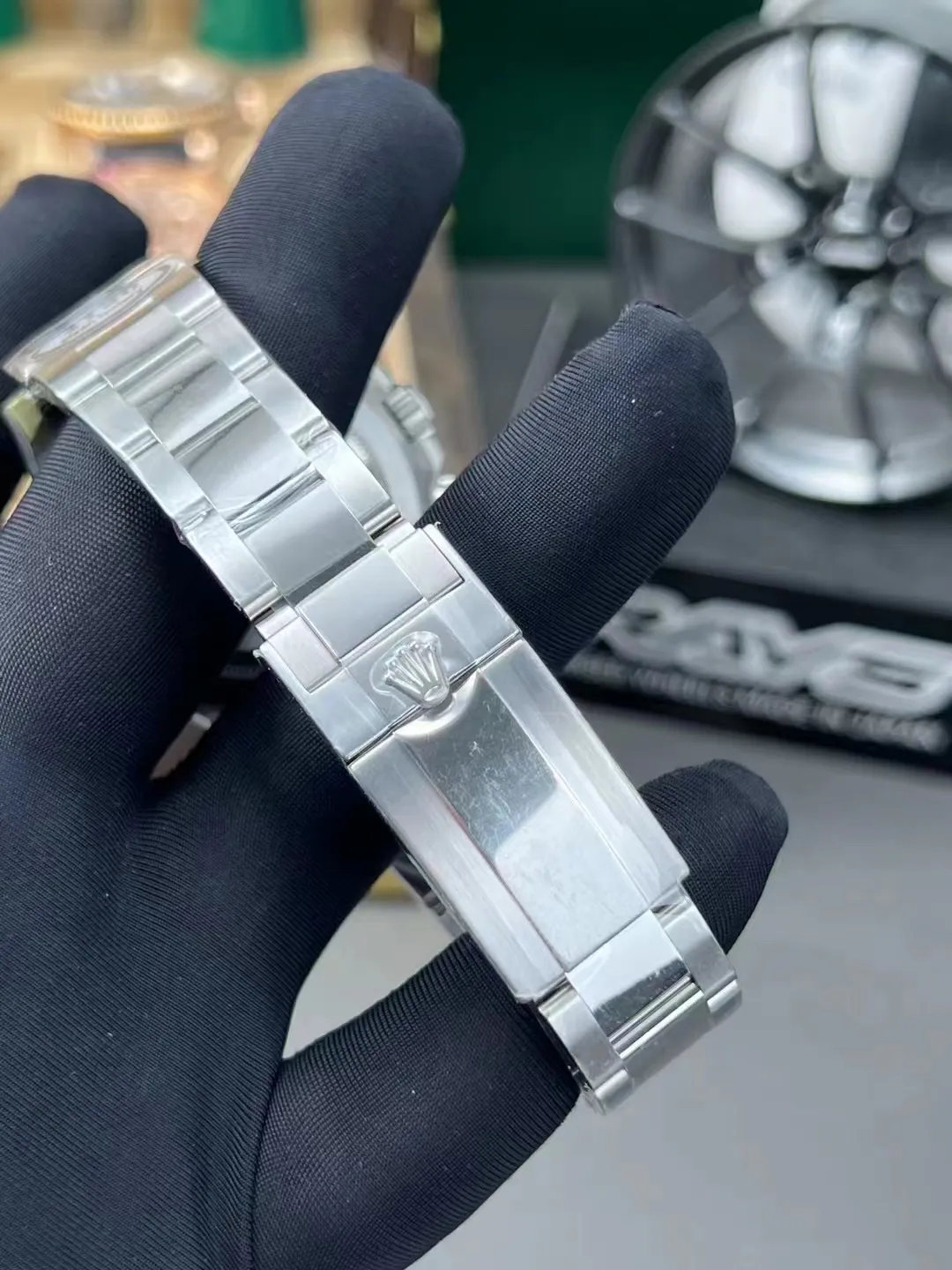 Premium Custom Daytona 116519 Blue Sodalite Dial Diamonds Bezel and Indexes Based on Clean Factory Daytona DD4130 Movement Oyster Bracelet – Clean Factory Watch | The Best Super Clone Watches Store in China photo 10