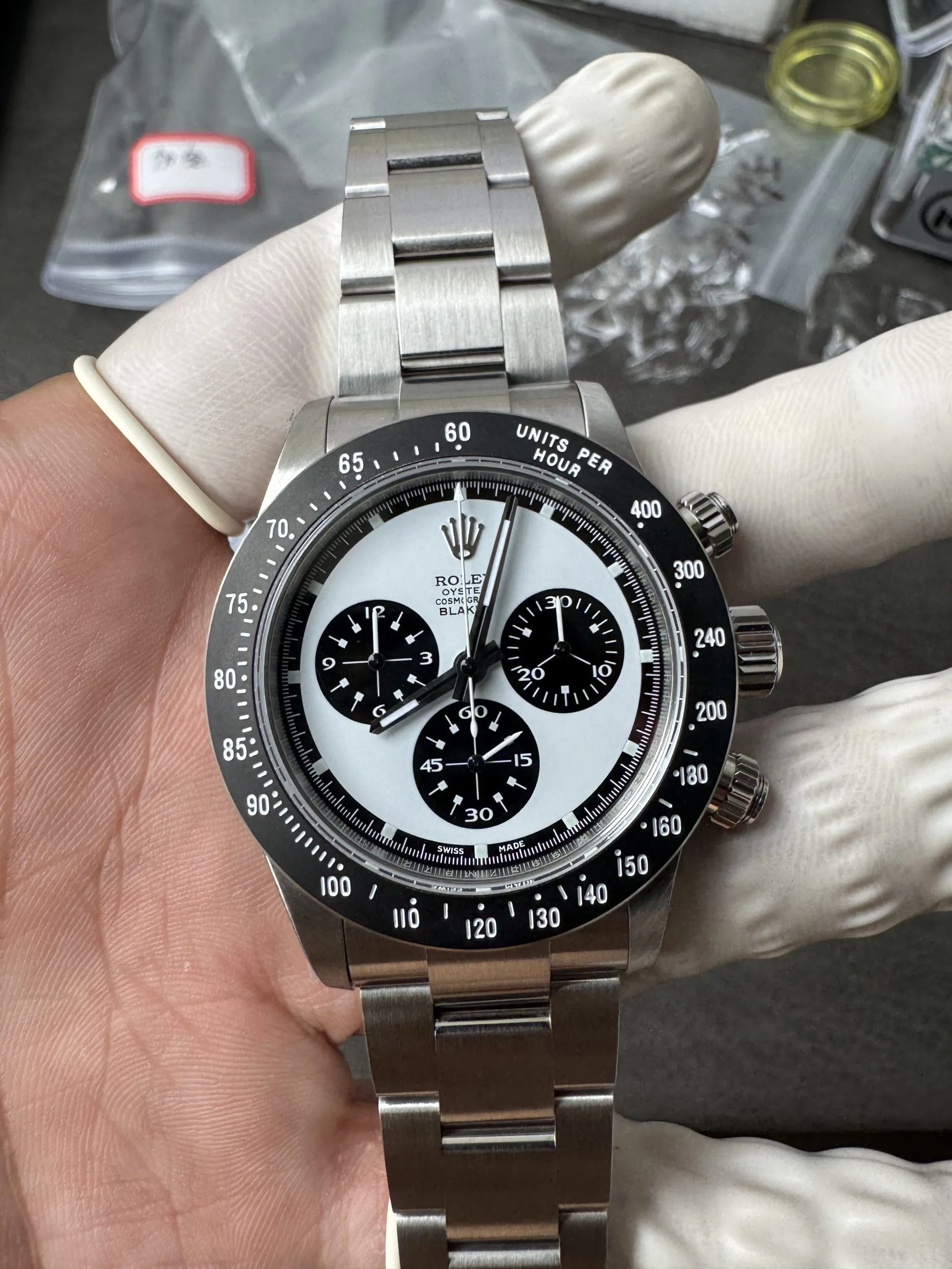 Premium Custom Paul Newman Daytona Blaken Daytona Vintage Line Limited Edition Base on Clean Factory 4130 Panda Daytona – Clean Factory Watch | The Best Super Clone Watches Store in China photo 2