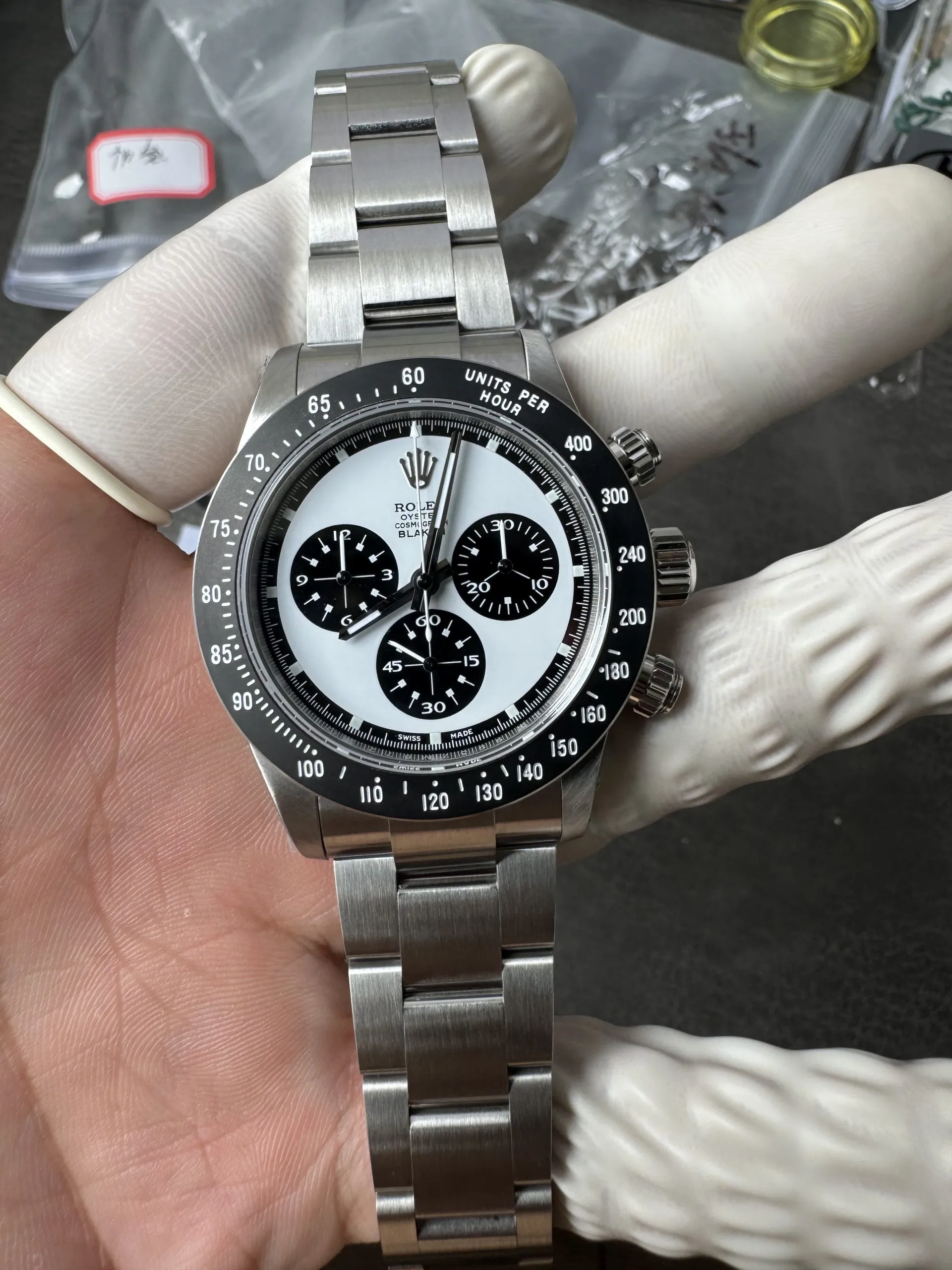 Premium Custom Paul Newman Daytona Blaken Daytona Vintage Line Limited Edition Base on Clean Factory 4130 Panda Daytona – Clean Factory Watch | The Best Super Clone Watches Store in China photo 4