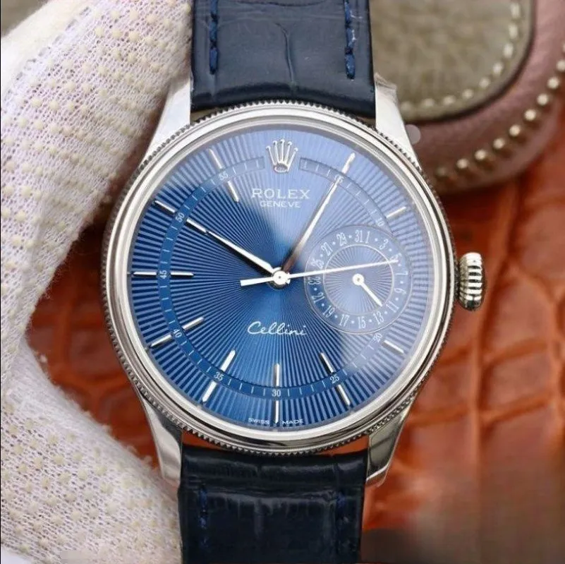 Rolex celini blue dial scratch proof 39mm swiss replica 50515.4