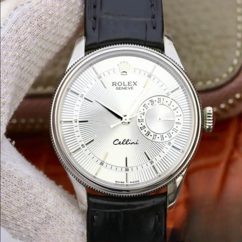 Rolex celini white dial scratch proof 39mm swiss replica m50519-0006