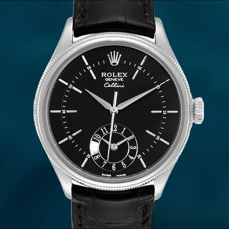 Rolex Cellini 39mm Men’s m50529-0007 Silver-tone Black Dial