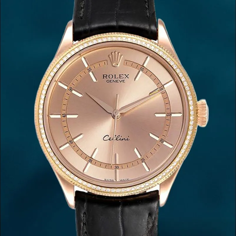 Rolex Cellini Men’s m50705rbr-0010 39mm Watch (Copy)
