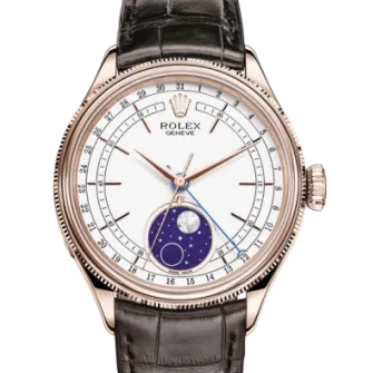 Rolex Cellini Moonphase 39 mm 18 kt Everose gold polished finish 50535