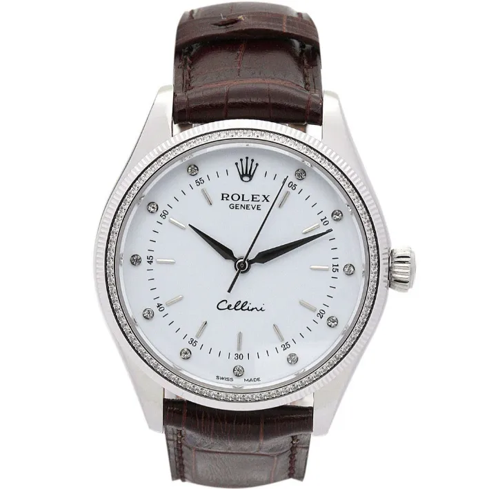 Rolex Cellini Quartz White 42338 40MM