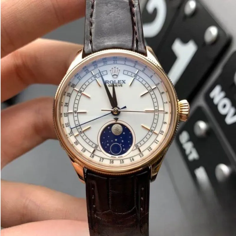 Rolex cellini white dial scratch proof 39mm swiss replica m50535-0002