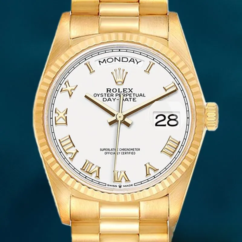 Rolex Day-Date 36mm Men’s m128238-0081 President Bracelet Watch