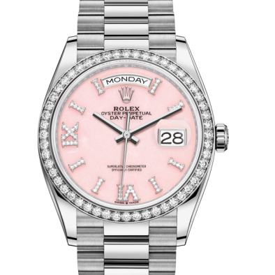 Rolex Day-Date 36mm Men’s m128349rbr-0006 Diamond Paved Dial