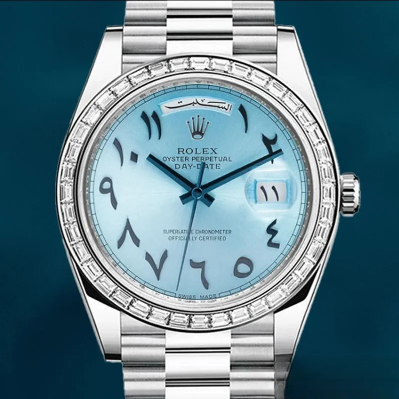 Rolex Day-Date 40 Oyster 40 mm platinum and diamonds 228396TBR