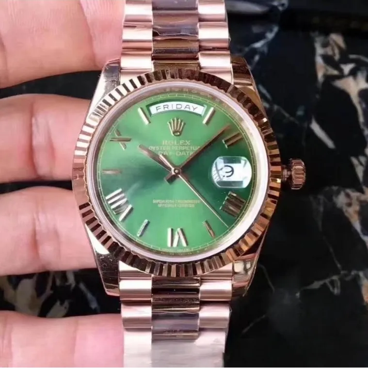 Rolex day date green dial sapphire crystal 40mm swiss replica 228235.6
