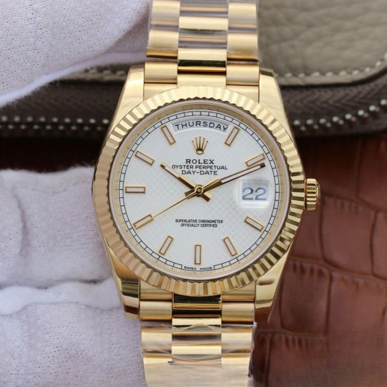 Rolex day date white dial sapphire crystal 40mm swiss replica