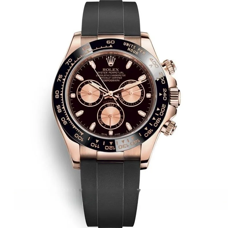 Rolex Daytona 116515ln.1 Men Black & Rose 40MM