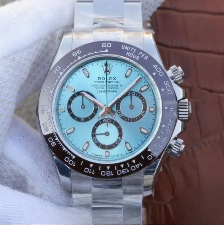 Rolex daytona cosmograph blue dial stainless steel 40mm swiss replica 116506.2