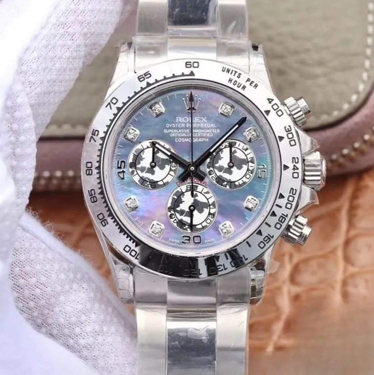 Rolex daytona cosmograph fritillaria dial stainless steel 40mm swiss replica 116509.3