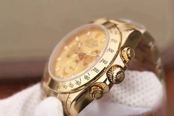 Rolex daytona cosmograph gold dial stainless steel 40mm swiss replica 116503.7 photo 5